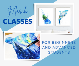 March Watercolour Workshops in Coquitlam