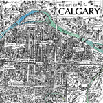 Load image into Gallery viewer, City of Calgary, AB Map - Watercolour Print
