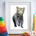 Load image into Gallery viewer, Baby Animal Nursery Art Prints - Set of 3 - Baby Bear, Baby Fox, Baby Otter
