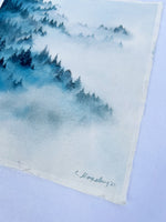 Load image into Gallery viewer, Beyond the Clouds - Original Watercolor Painting
