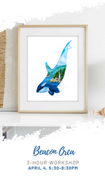 Load image into Gallery viewer, Watercolour Workshop - Beacon Orca - April 4, 5:30-8:30 pm
