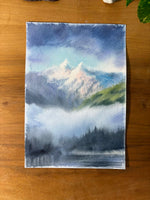 Load image into Gallery viewer, The Misty Lions - Original Watercolor Demo Painting
