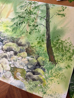 Load image into Gallery viewer, Whispering Creek  - Original Watercolor Painting
