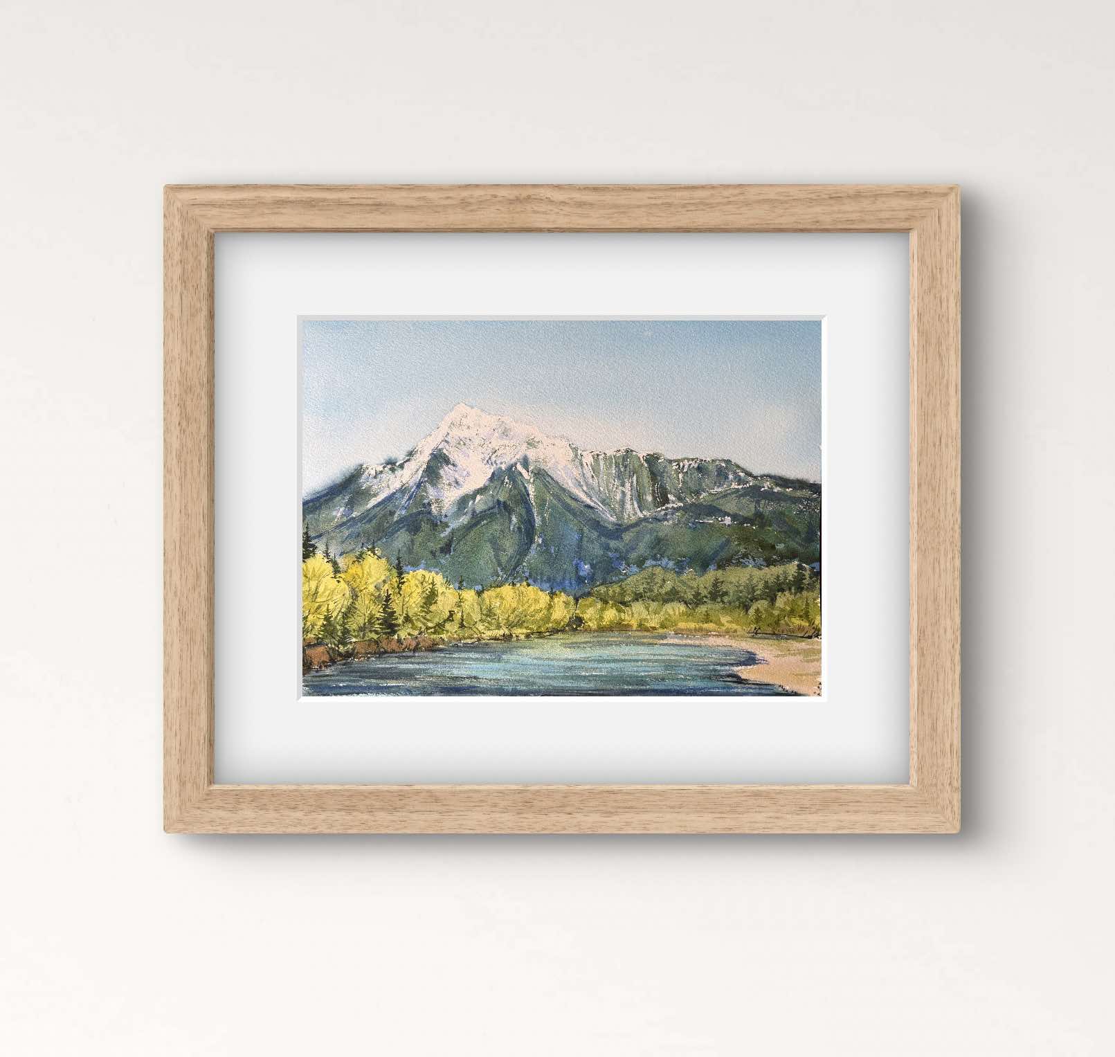 Mount Cheam Peak - Mountains Original Watercolor Painting