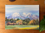 Load image into Gallery viewer, Golden Ears Mountains Original Watercolor Painting
