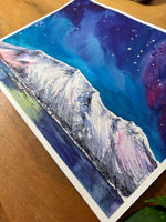 Load image into Gallery viewer, Celestial Reflections - Night Sky Original Watercolor Demo Painting
