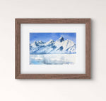 Load image into Gallery viewer, Crystal Peaks - Mountain Winter Original Watercolor Painting
