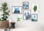 Load image into Gallery viewer, Leader of the Pack - Wolf Spirit Animal Winter Watercolor Art Print
