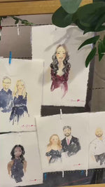 Load and play video in Gallery viewer, Signature Watercolour Portrait

