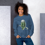 Load image into Gallery viewer, Unisex Crew Neck Sweatshirt Owl Watercolour Artwork
