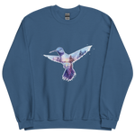 Load image into Gallery viewer, Unisex Crew Neck Sweatshirt Hummingbird Watercolour Artwork
