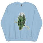 Load image into Gallery viewer, Unisex Crew Neck Sweatshirt Owl Watercolour Artwork
