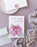 Load image into Gallery viewer, With Deepest Sympathy Watercolour Card
