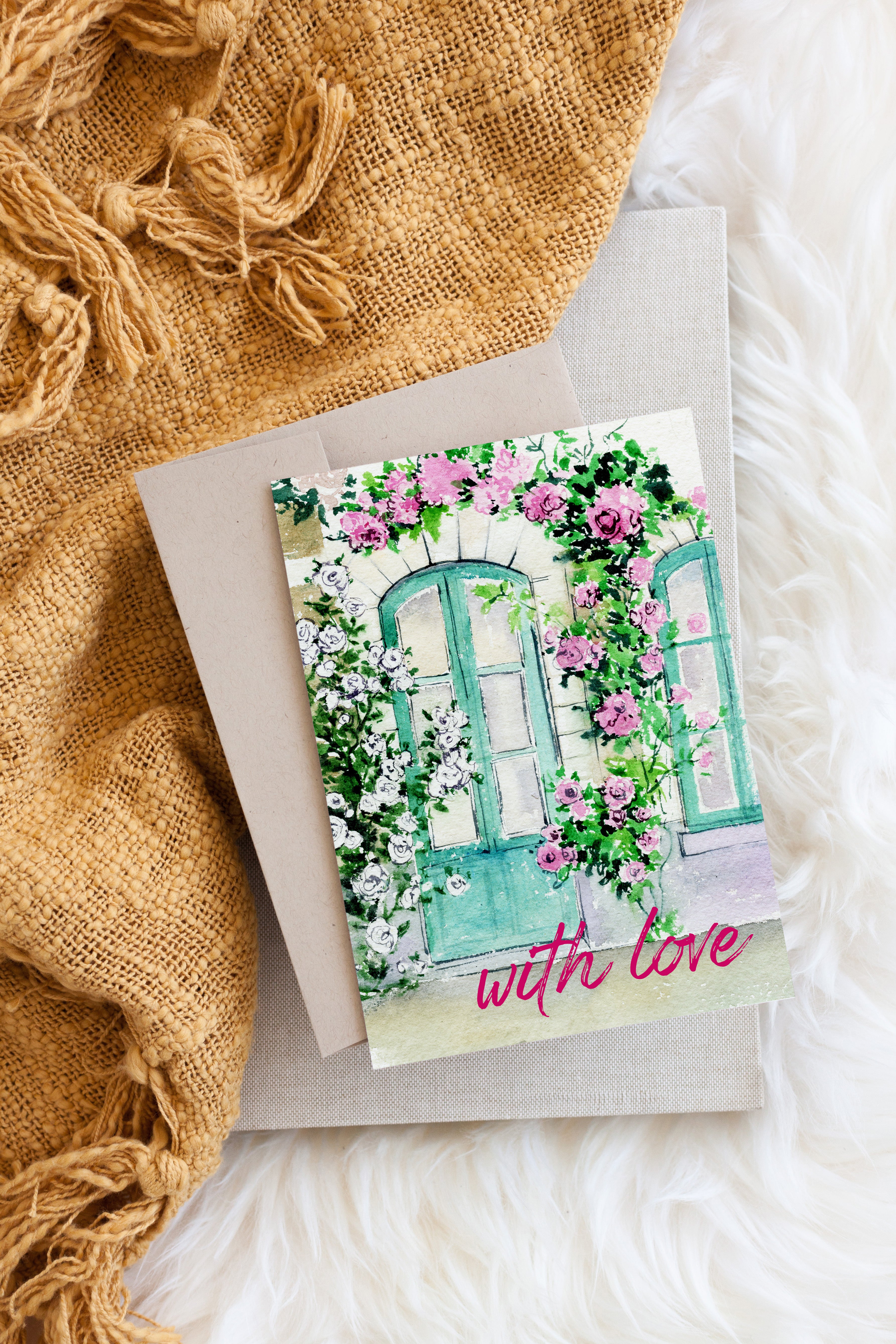 With Love Watercolour Card