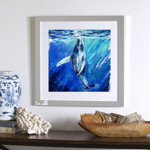 "The Way" Humpback Whale Original Watercolor Painting