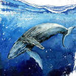 Load image into Gallery viewer, &quot;Joy&quot; Humpback Whale Original Watercolor Painting
