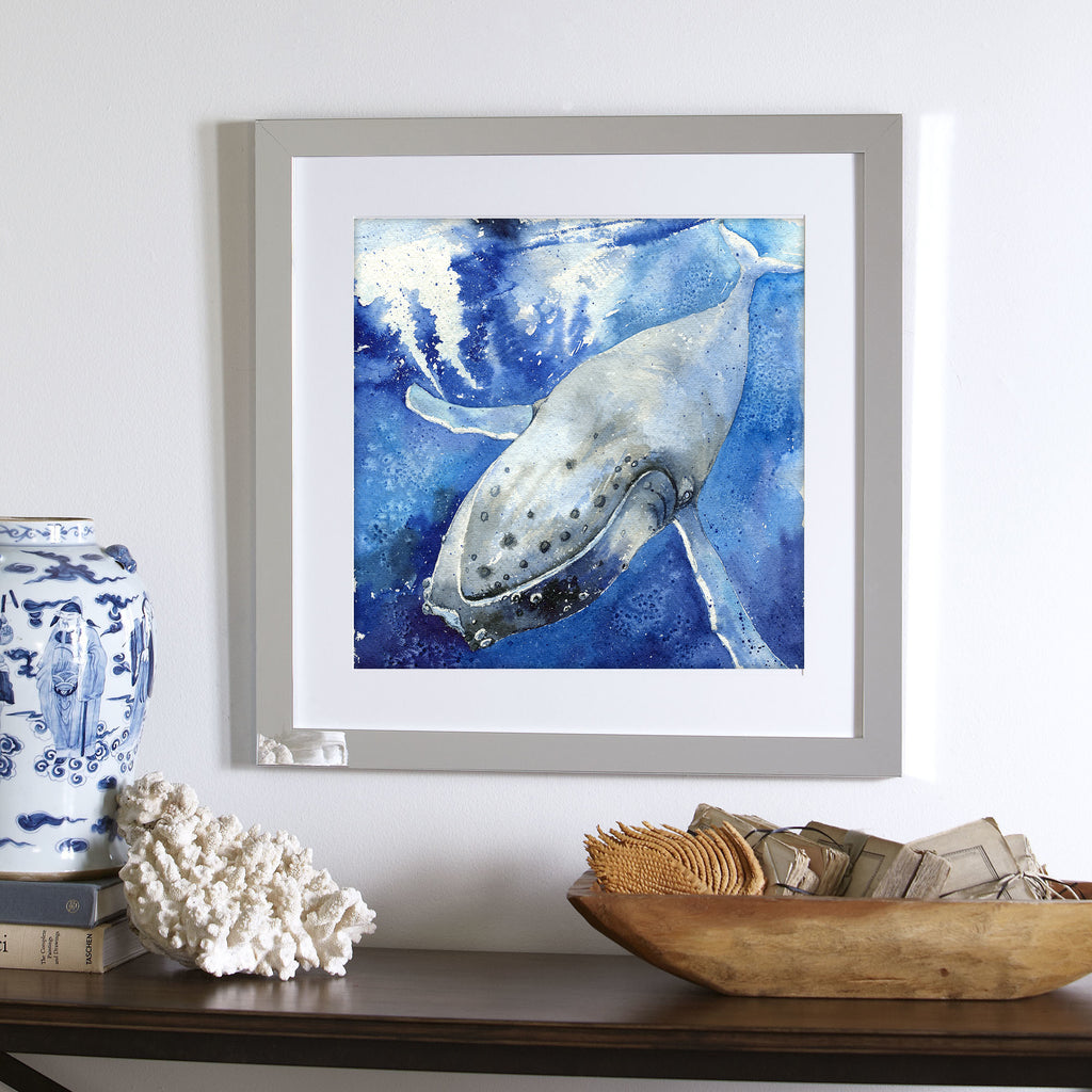 "Tonga" Humpback Whale Original Watercolor Painting
