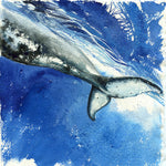 Load image into Gallery viewer, &quot;Strength&quot; Humpback Whale Tail Original Watercolor Painting
