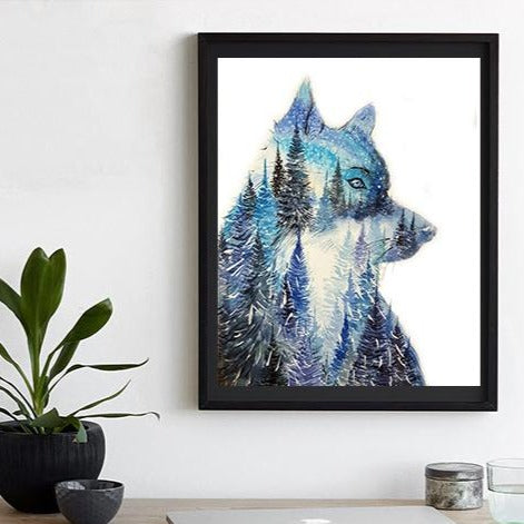 Leader of the Pack"Wolf Watercolour Print