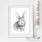 Load image into Gallery viewer, Baby Bunny Watercolour Nursery Print
