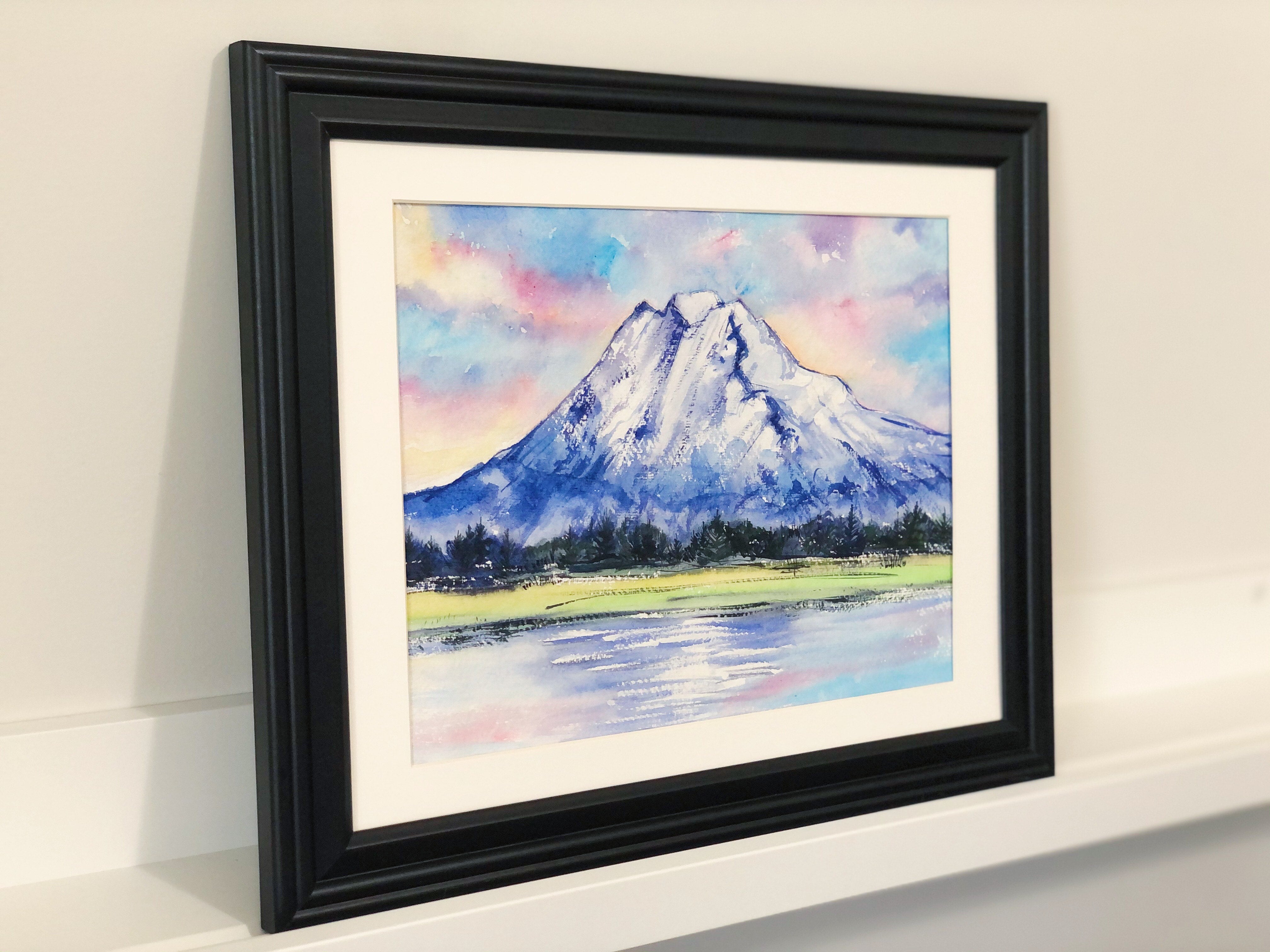 Mount Adams - Original Watercolour Mountain Painting