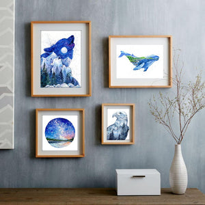 "Humphrey the Humpback" Whale Watercolour Print collection