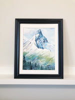 Load image into Gallery viewer, &quot;Icefields&quot; Hilda Peak Banff - Original Watercolour Mountain Painting
