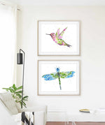 Load image into Gallery viewer, &quot;Libelle&quot; Dragonfly Watercolour Print
