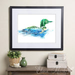 Load image into Gallery viewer, &quot;Gavia&quot; Loon Watercolour Print
