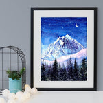Load image into Gallery viewer, &quot;Night Edges&quot; Banff Watercolour Print
