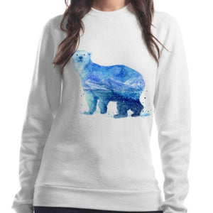 Polar Bear Watercolour Artwork Sweater