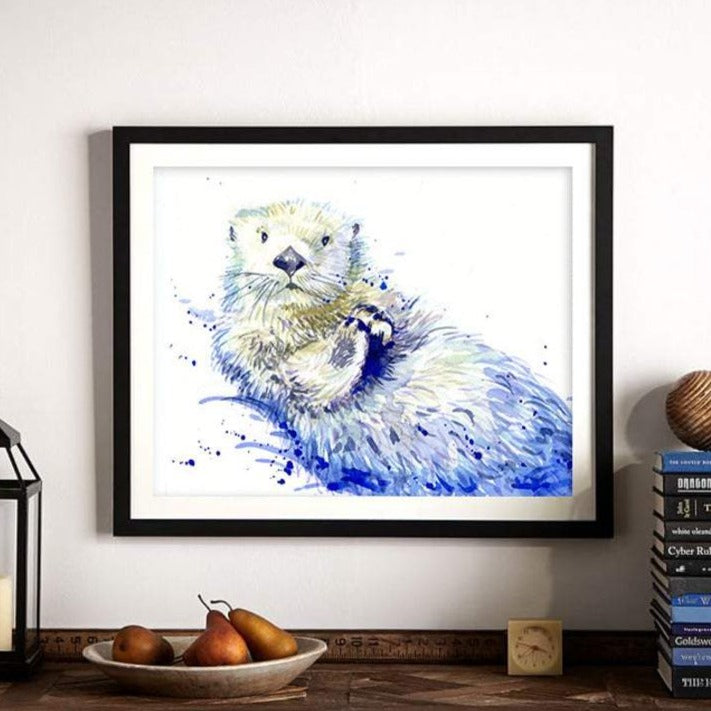 Sea Otter Watercolour Print