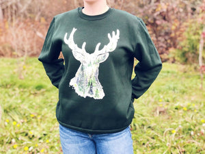 Stag Watercolour Artwork Sweater