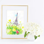 Load image into Gallery viewer, Sunny Day in Paris Watercolour Print
