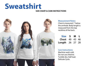 Polar Bear Watercolour Artwork Sweater size