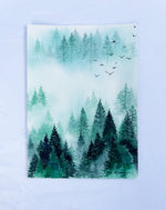 Load image into Gallery viewer, &quot;Tranquility II&quot; Misty Forest Watercolor Art Print
