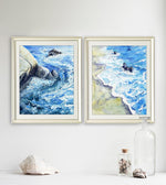 Load image into Gallery viewer, Walk on the Beach&quot; Watercolour Print
