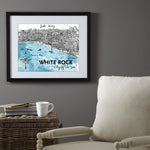 Load image into Gallery viewer, White Rock, BC Map - Watercolour Print
