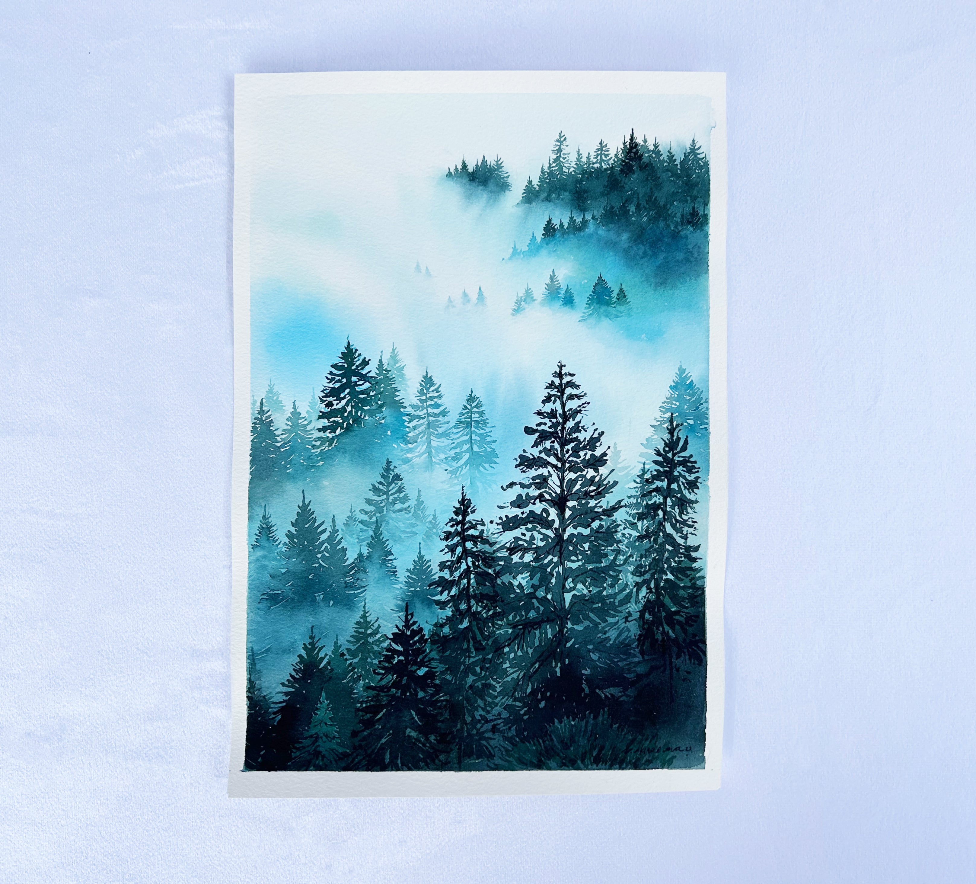Enchanted Forest - Original Watercolor Painting