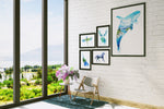 Load image into Gallery viewer, &quot;Kasatka&quot; Orca Whale - Spirit Animal Double Exposure Watercolour Print
