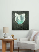 Load image into Gallery viewer, Ghost of the Rainforest -Spirit Bear Original Watercolor Painting
