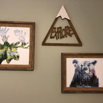 Load image into Gallery viewer, &quot;Aurora Bear&quot; Watercolor Art Print - Double exposure Night Sky Northern Lights Painting

