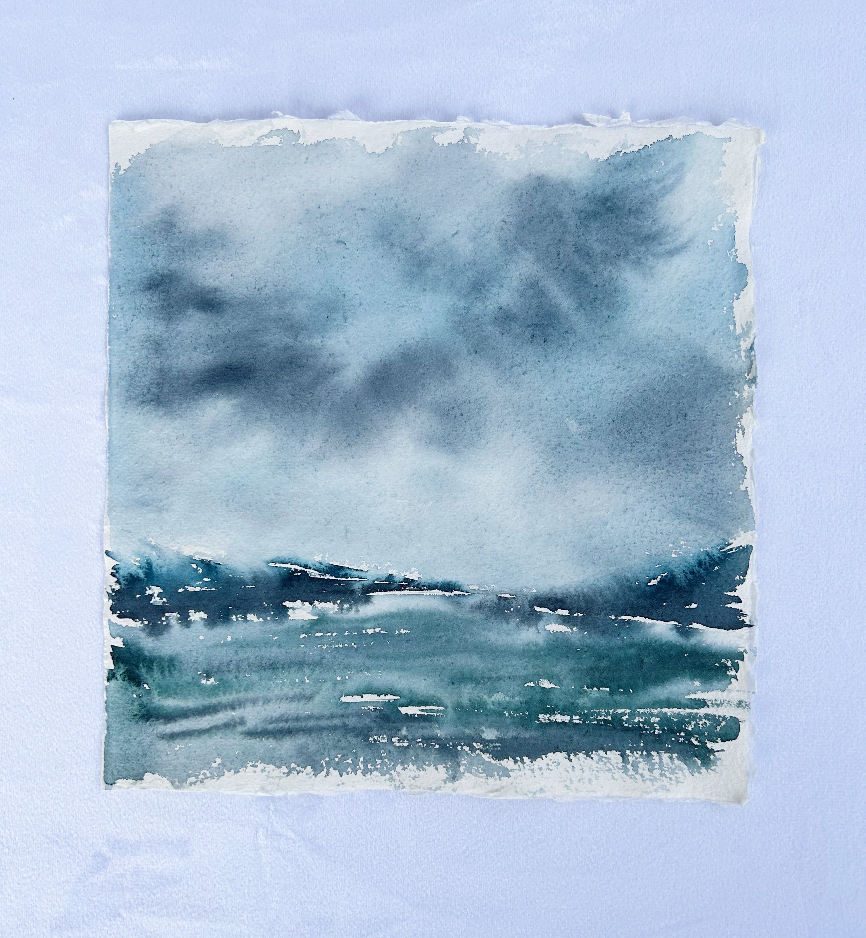 Obscured Horizons - Original Watercolor Painting
