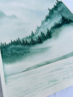 Load image into Gallery viewer, Sailing into the Unknown - Original Watercolor Diptych Two Paintings
