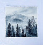 Load image into Gallery viewer, &quot;Whispers I&quot; Misty Forest Watercolor Art-Print
